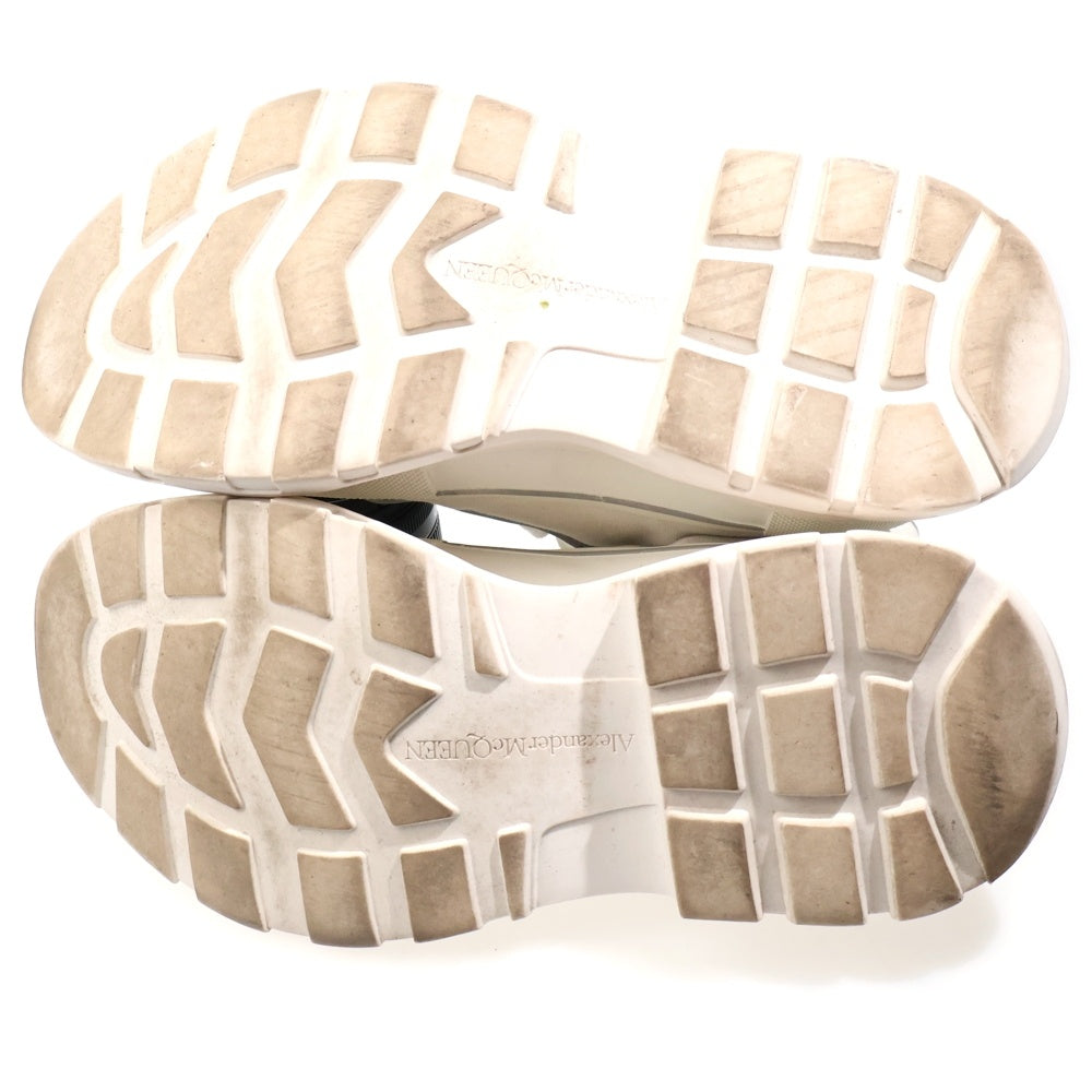 Alexander McQueen(アレキサンダーマックイーン) レースアップ キャンバス ハイカットスニーカー ホワイト 705663