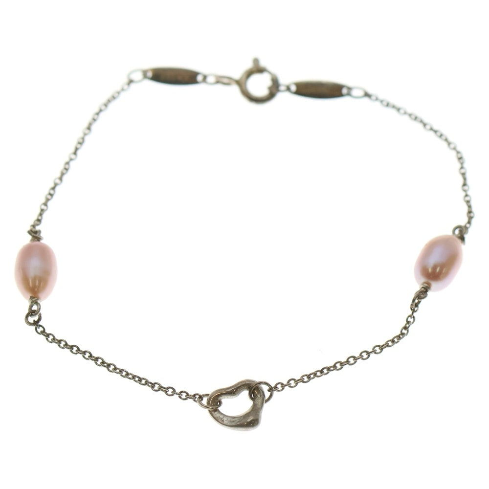 TIFFANY & Co.(ティファニー) エルサペレッティ パール バイ ザ ヤード オープンハート ブレスレット シルバー 925 レディース