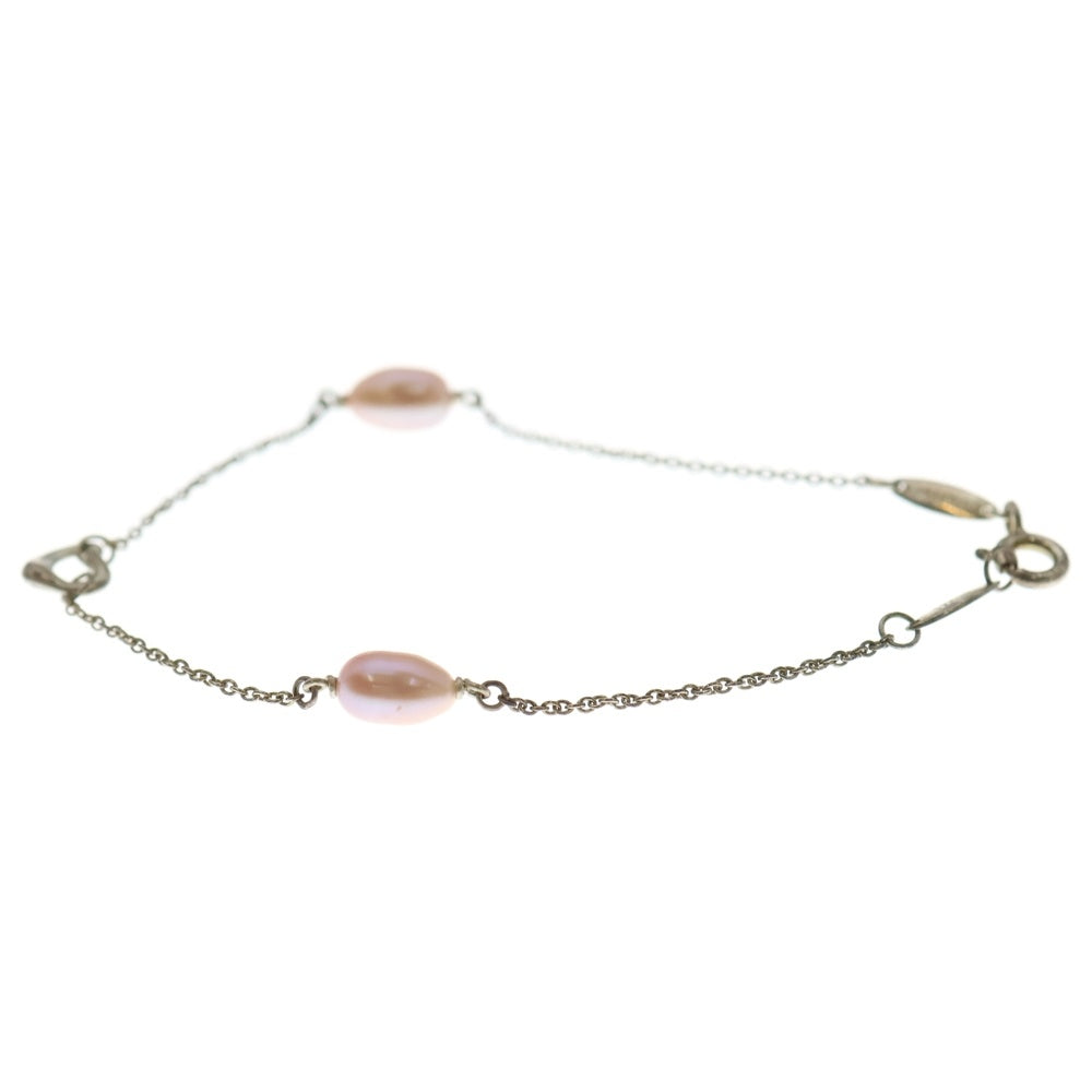 TIFFANY & Co.(ティファニー) エルサペレッティ パール バイ ザ ヤード オープンハート ブレスレット シルバー 925 レディース