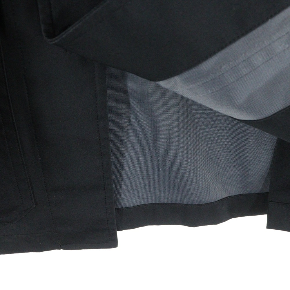 BURBERRY BLACK LABEL(バーバリー ブラックレーベル) 裏地チェック 4ポケット ポリエステル ジャケット ブラック BMP68-207-09