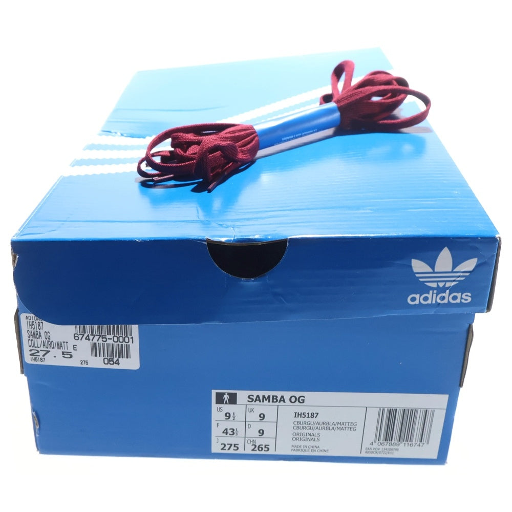 adidas(アディダス) ×Alwayth Samba OG オルウェイズ サンバ ローカットスニーカー バーガンディ US9.5/27.5cm IH5187