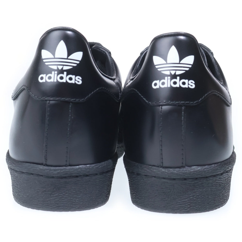 adidas(アディダス) ×PRADA SUPERSTAR プラダ スーパースター レザー ローカットスニーカー ブラック US9/27cm FW6679