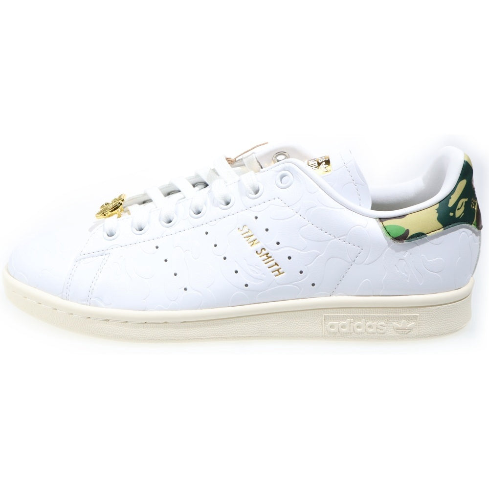 adidas(アディダス) ×A BATHING APE STAN SMITH 30TH ANNIVERSARY WHITE アベイシングエイプ 30周年 スタンスミス ローカットスニーカー ホワイト US9/27cm IG1115