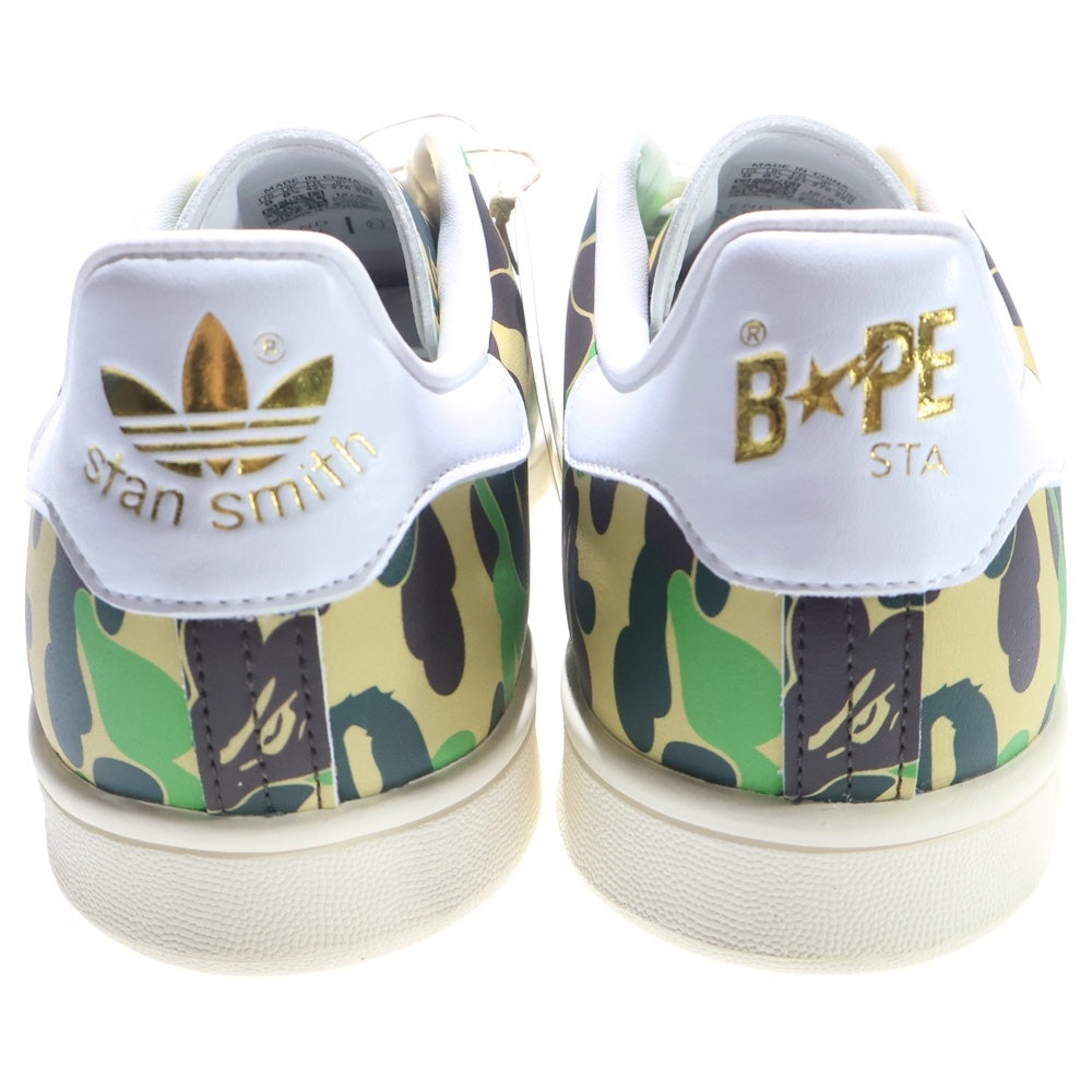adidas(アディダス) ×A BATHING APE STAN SMITH ABC CAMO ア ベイシングエイプ スタンスミス カモ柄 ローカットスニーカー マルチ US9/27cm IG8949