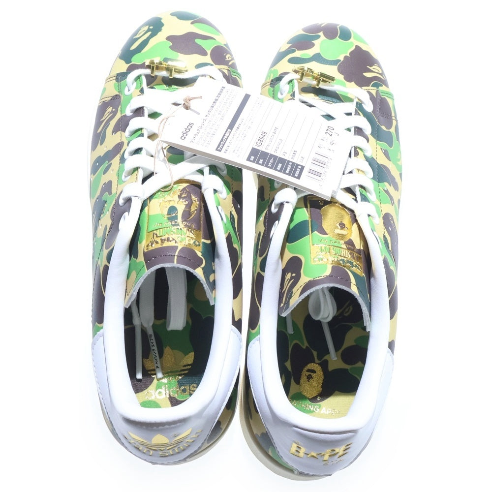 adidas(アディダス) ×A BATHING APE STAN SMITH ABC CAMO ア ベイシングエイプ スタンスミス カモ柄 ローカットスニーカー マルチ US9/27cm IG8949