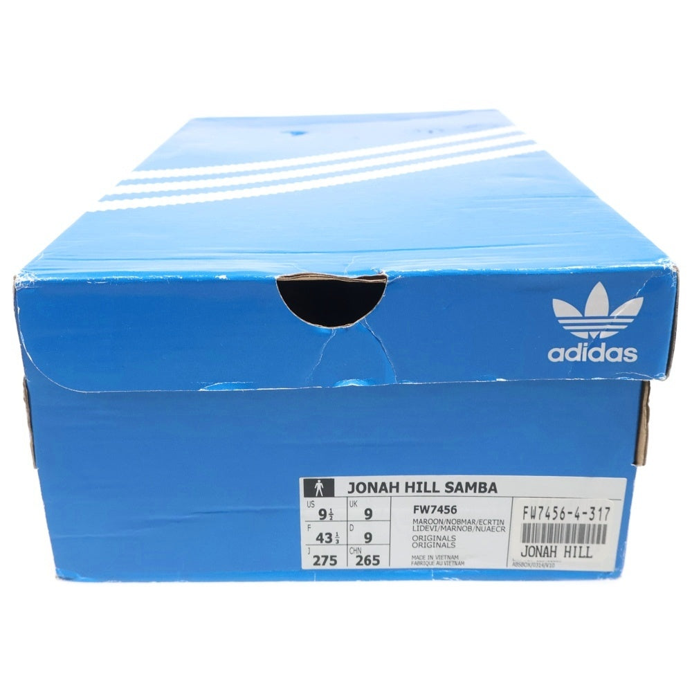 adidas(アディダス) ×Jonah Hill Samba ジョナ ヒル サンバ ローカットスニーカー バーガンディ US9.5/27.5cm FW7456