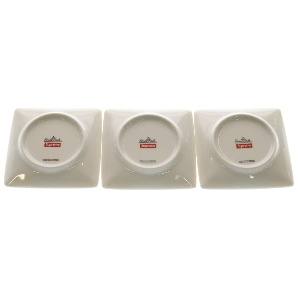 SUPREME(シュプリーム) 25SS ×Damien Hirst Rosenthal Tray (Set of 3) ダミアン ハースト ローゼンタール トレイ 皿 3枚セット ホワイト