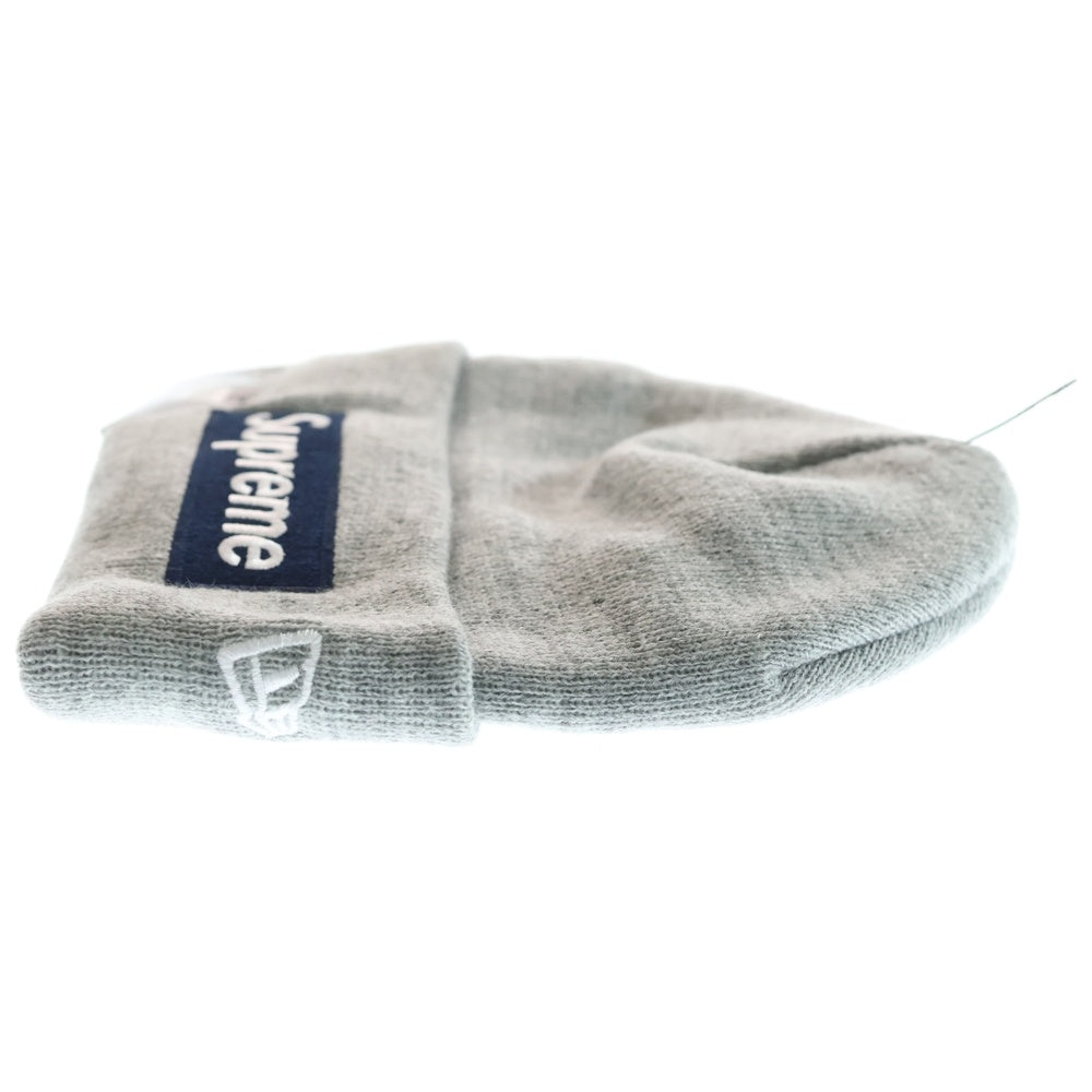 SUPREME(シュプリーム) 25AW ×New Era Box Logo Beanie ニューエラ ボックスロゴ ニットキャップ 帽子 グレー/ネイビー