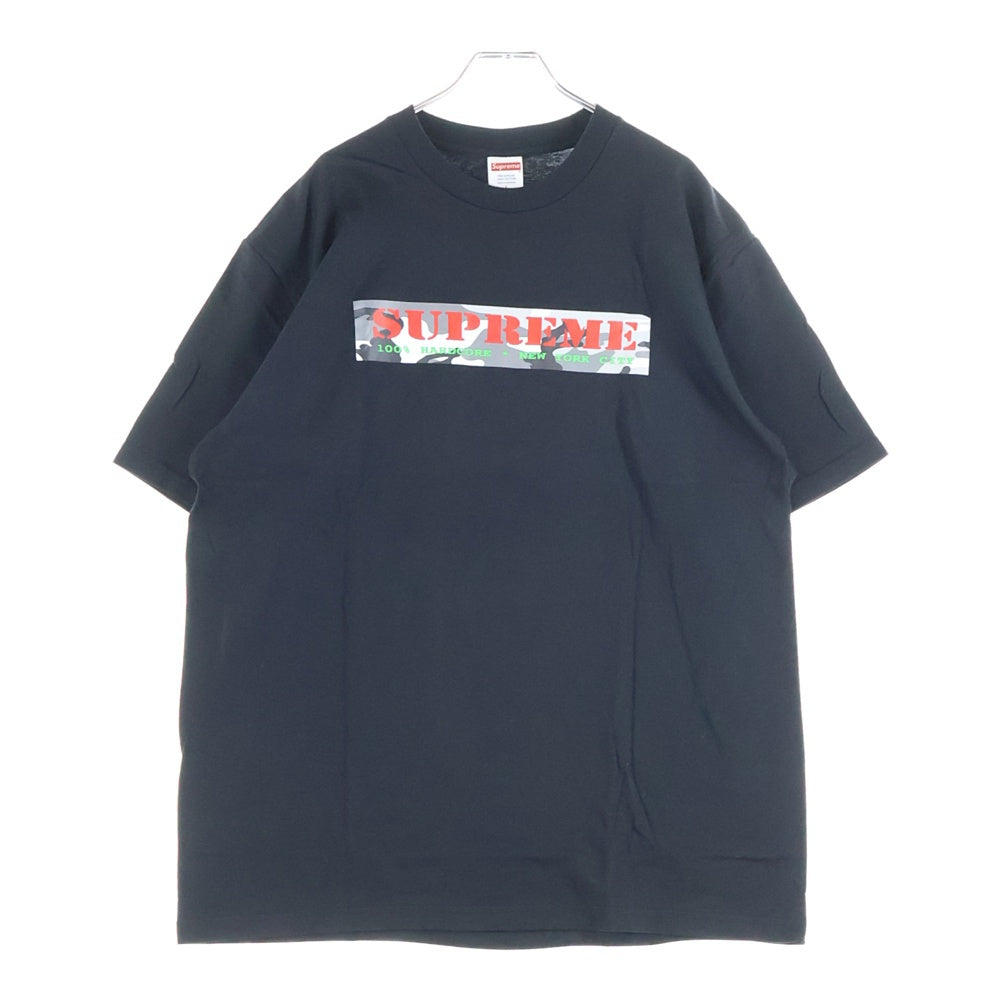 SUPREME(シュプリーム) 25SS Hardcore Tee ハードコア プリントクルーネック半袖Tシャツカットソー ブラック