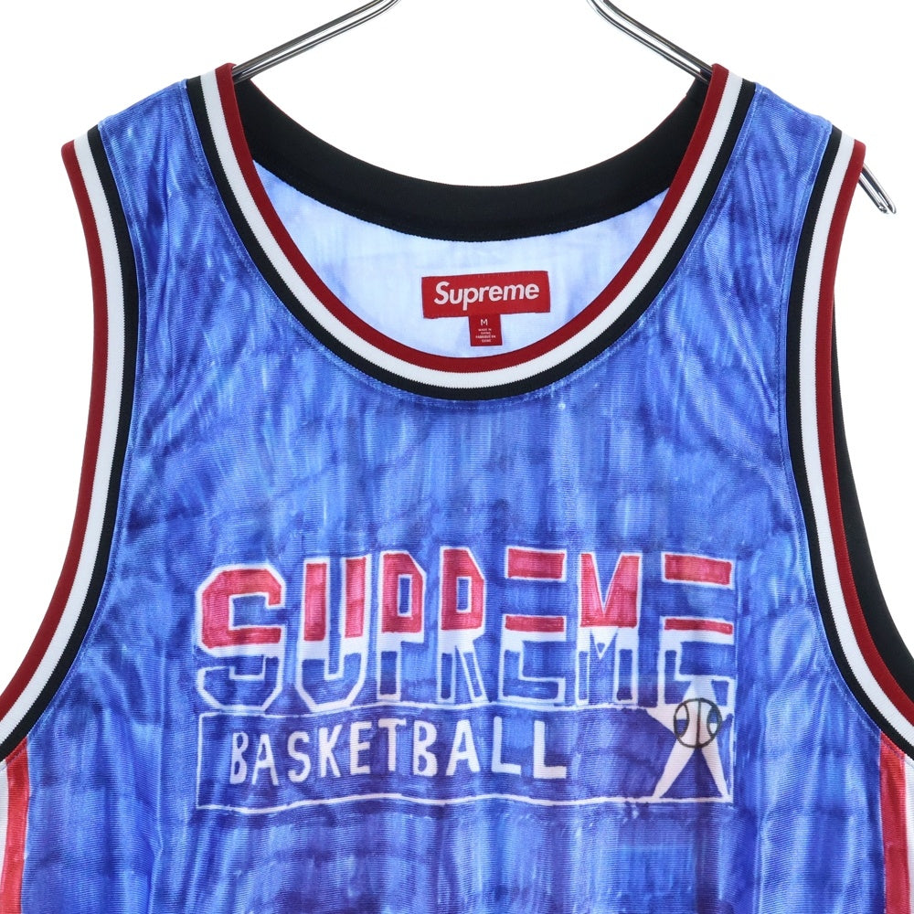 SUPREME(シュプリーム) 25SS Marker Basketball Jersey マーカーバスケット ボール ジャージー ノースリーブ カットソー ゲームシャツ マルチ