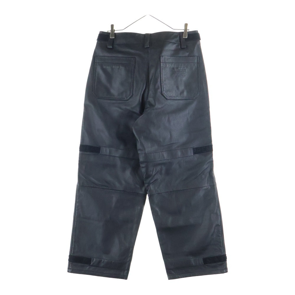 SUPREME(シュプリーム) 25SS ×Marithe Franois Girbaud Shuttle Tape Leather Cargo Pant マリテ フランソワ ジルボー シャトル テープ レザー カーゴ ロングパンツ ブラック