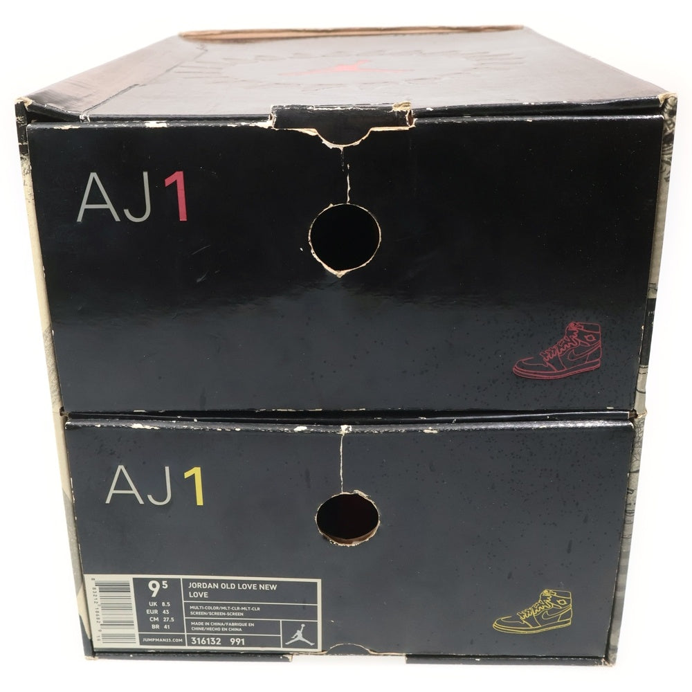 NIKE(ナイキ) 【観賞用2007年製】 AIR JORDAN 1 BMP OLD LOVE エアジョーダン1 オールドラブ ニューラブ ハイカットスニーカー US9.5/27.5cm 316132-991