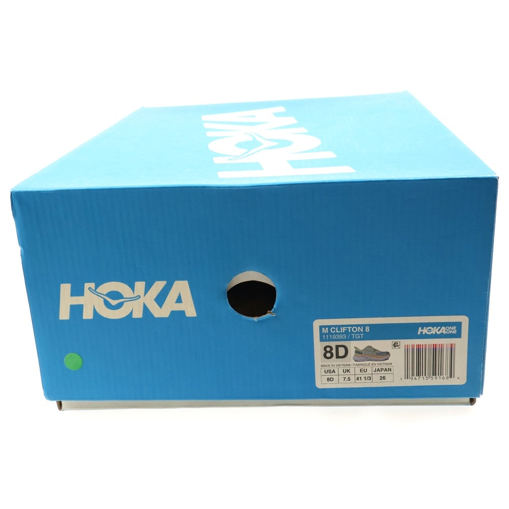 HOKA ONE ONE(ホカオネオネ) M CLIFTON8 クリフトン8 メッシュ ローカットスニーカー ホワイト US8D/26cm 1119393