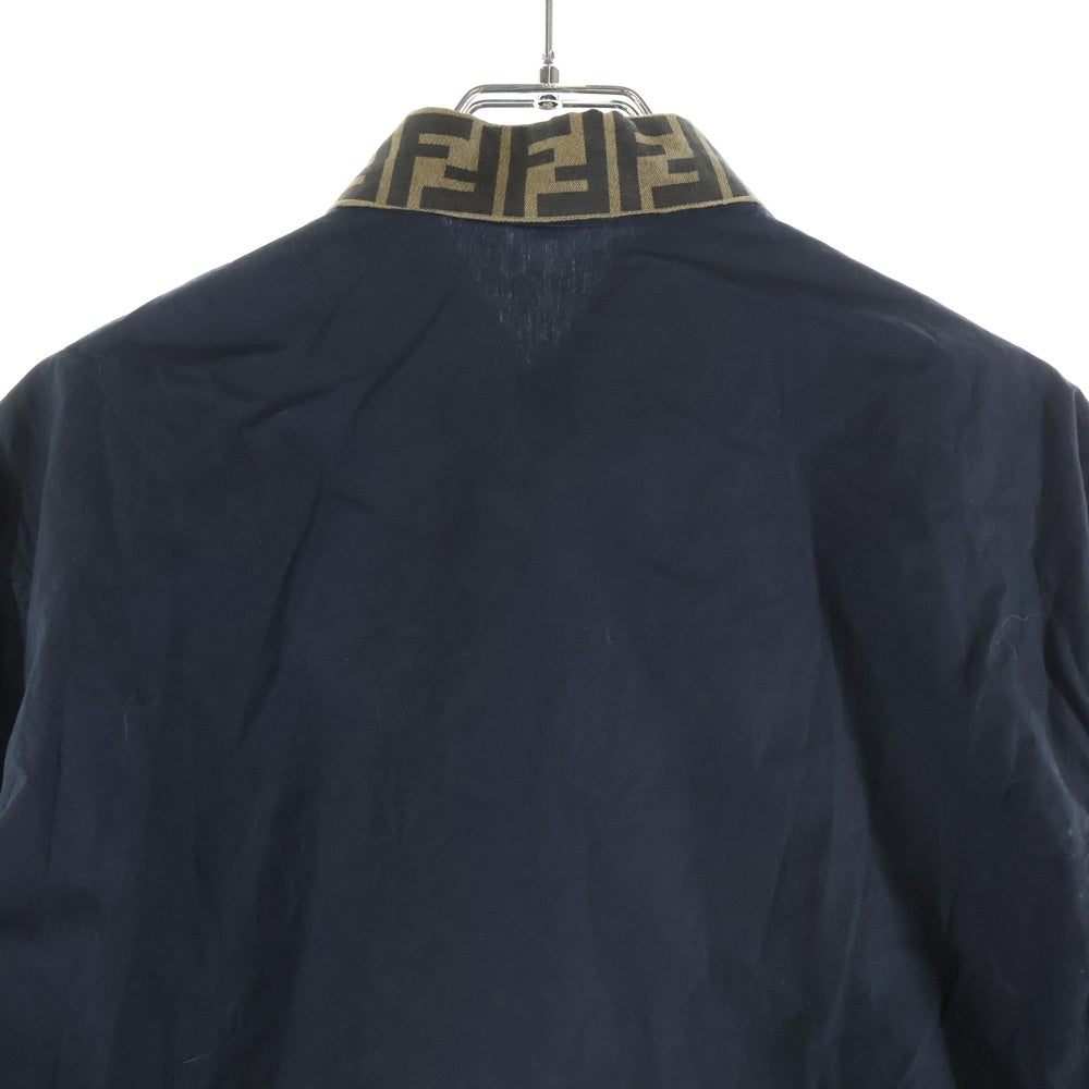 FENDI(フェンディ) ズッカ シルクカラー 長袖シャツ ブラック FS0751A4S6