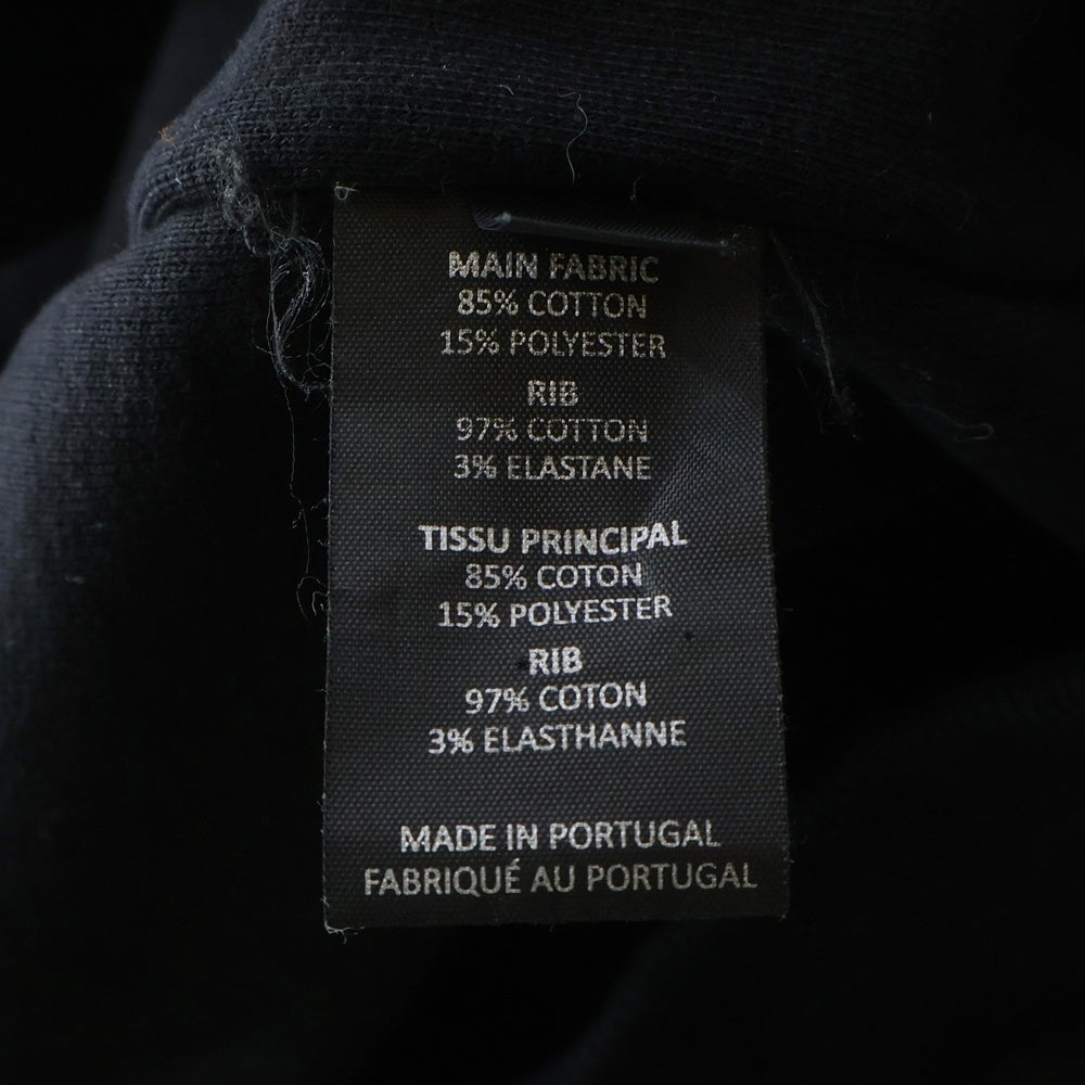 VETEMENTS(ヴェトモン) アームデザイン 裏地ジップアップ パーカー MAH19TR213 ブラック