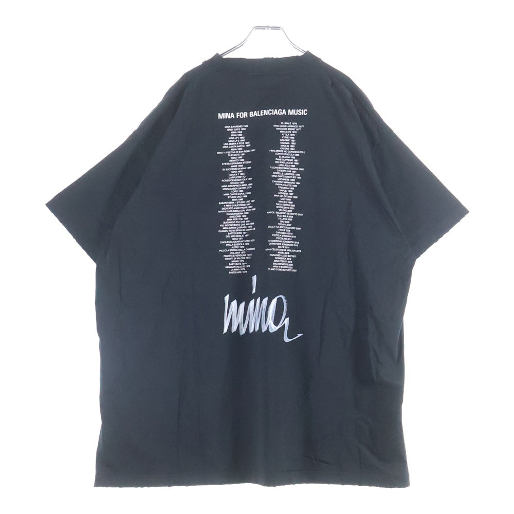 BALENCIAGA(バレンシアガ) ミーナ シリーズ オーバーサイズ Tシャツ 787349 ブラック