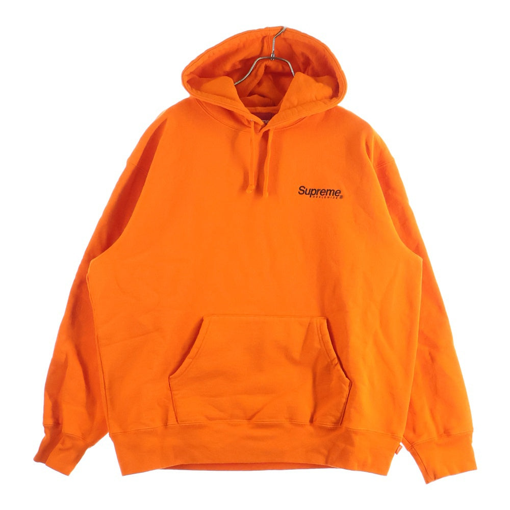 SUPREME(シュプリーム) 23SS Worldwide Hooded Sweatshirt ワールドワイド バックプリント フーデッドスウェットシャツ パーカー オレンジ