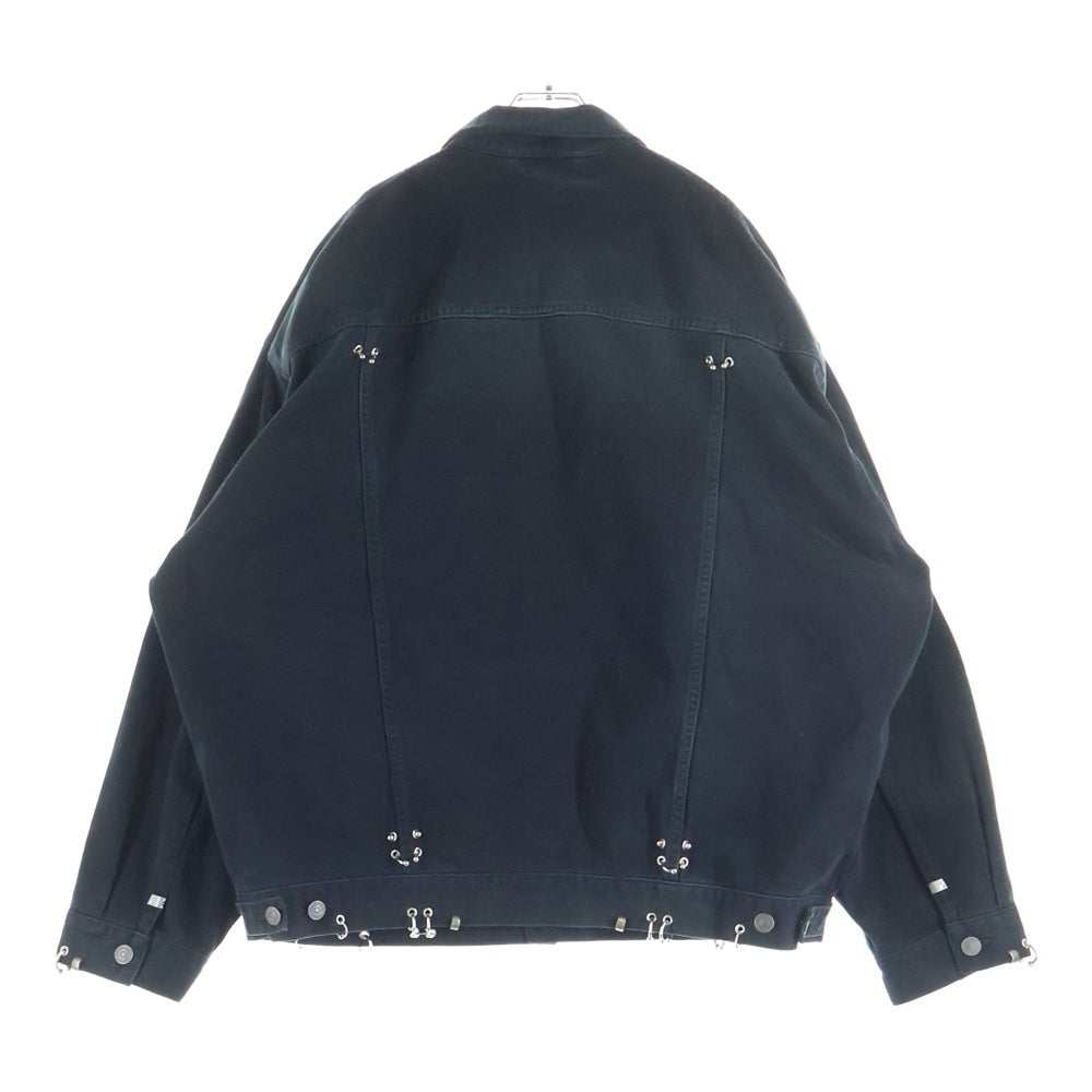 BALENCIAGA(バレンシアガ) 24SS Pierced Denim Jacket デニム ピアス装飾 デニムジャケット 764518 TNW11 ブラック