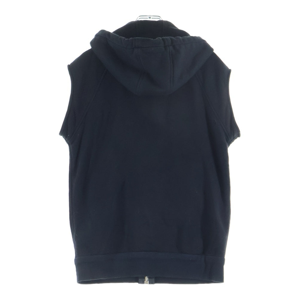 CHROME HEARTS(クロムハーツ) LI'L PUDGE SS クロスパッチ付き ダガージップ ノースリーブ パーカー ブラック