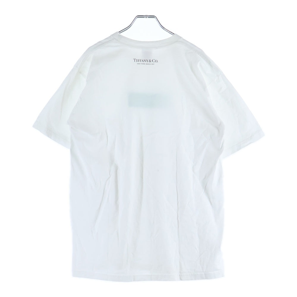 SUPREME(シュプリーム) 21AW ×TIFFANY&Co. Box Logo Tee ティファニー ボックスロゴプリント 半袖Tシャツ カットソー ホワイト