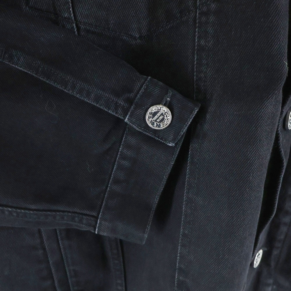 VETEMENTS(ヴェトモン) 22AW DENIM JACKET WITH DETACHABLE HOOD デニムジャケット ウィズ ディタッチャブル フード ブラック UA53JA800B