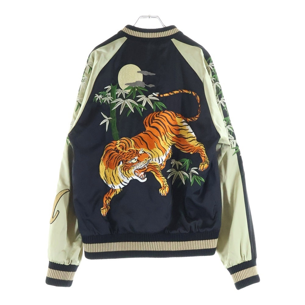 GUCCI(グッチ) タイガードラゴン刺繍 リバーシブル スカジャン ジャケット ブラック/レッド 500234 Z466E