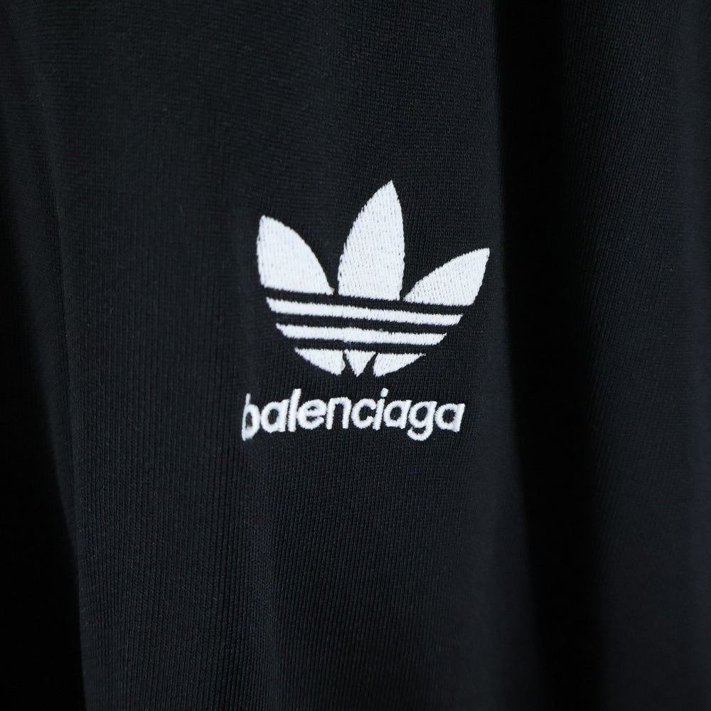 BALENCIAGA(バレンシアガ) 23SS ×adidas Track Jacket アディダス ロゴ刺繍 ナイロントラックジャケット ブラック 712280 TNQ25