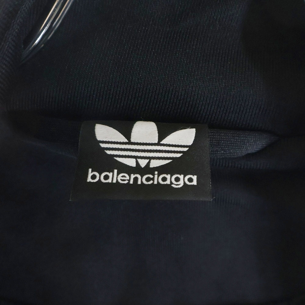 BALENCIAGA(バレンシアガ) 23SS ×adidas Track Jacket アディダス ロゴ刺繍 ナイロントラックジャケット ブラック 712280 TNQ25