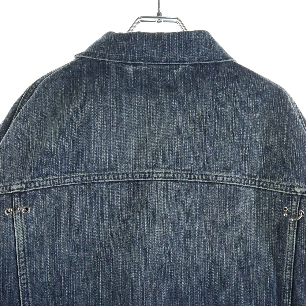 BALENCIAGA(バレンシアガ) 24SS Pierced Denim Jacket ピアスデニムジャケット インディゴ 764518 TNW65