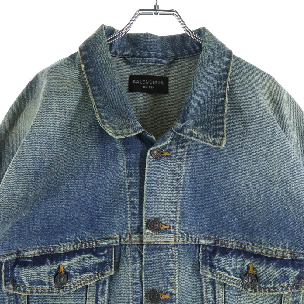 BALENCIAGA(バレンシアガ) コーティングオーバーサイズド デニム