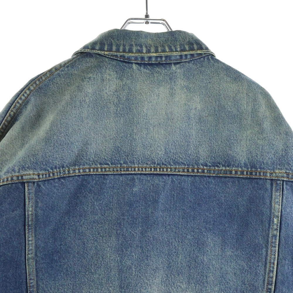 BALENCIAGA(バレンシアガ) コーティングオーバーサイズド デニムジャケット インディゴ 721709 TNW62