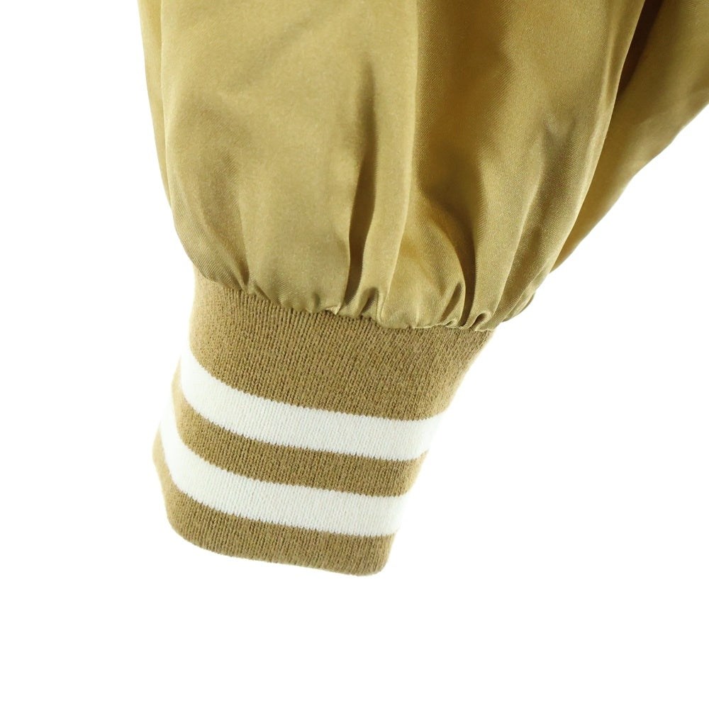 CELINE(セリーヌ) Tiger Satin Teddy Jacket タイガ刺繍 サテン テディジャケット ゴールド 2W866497M