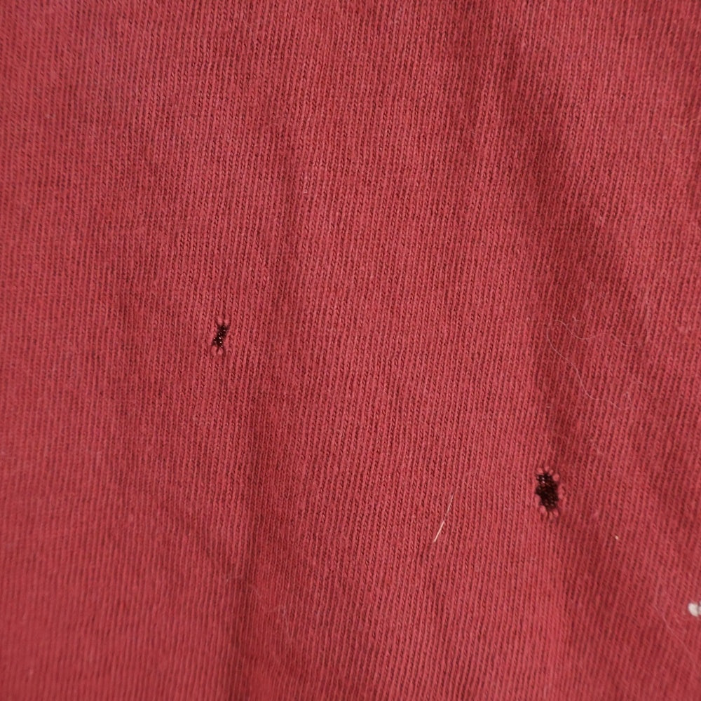 SAINT MICHAEL(セントマイケル) 25SS ?TEE ?プリントTシャツ 半袖カットソー バーガンディ SM-HR8-0000-030