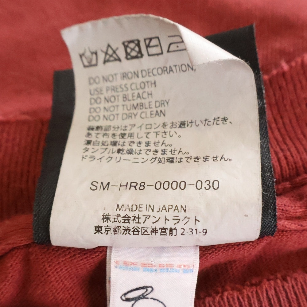 SAINT MICHAEL(セントマイケル) 25SS ?TEE ?プリントTシャツ 半袖カットソー バーガンディ SM-HR8-0000-030