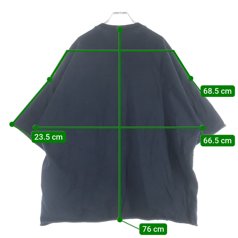 Rick Owens(リックオウエンス) 22SS Tommy Tee トミー 半袖Tシャツ ブラック RU01B1283-BA