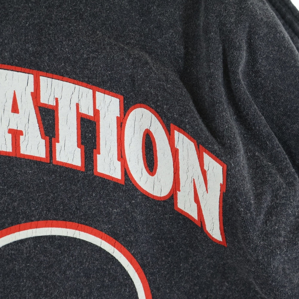 MAYO(メイヨー) FORGET ME NOT プリント半袖Tシャツ ブラック