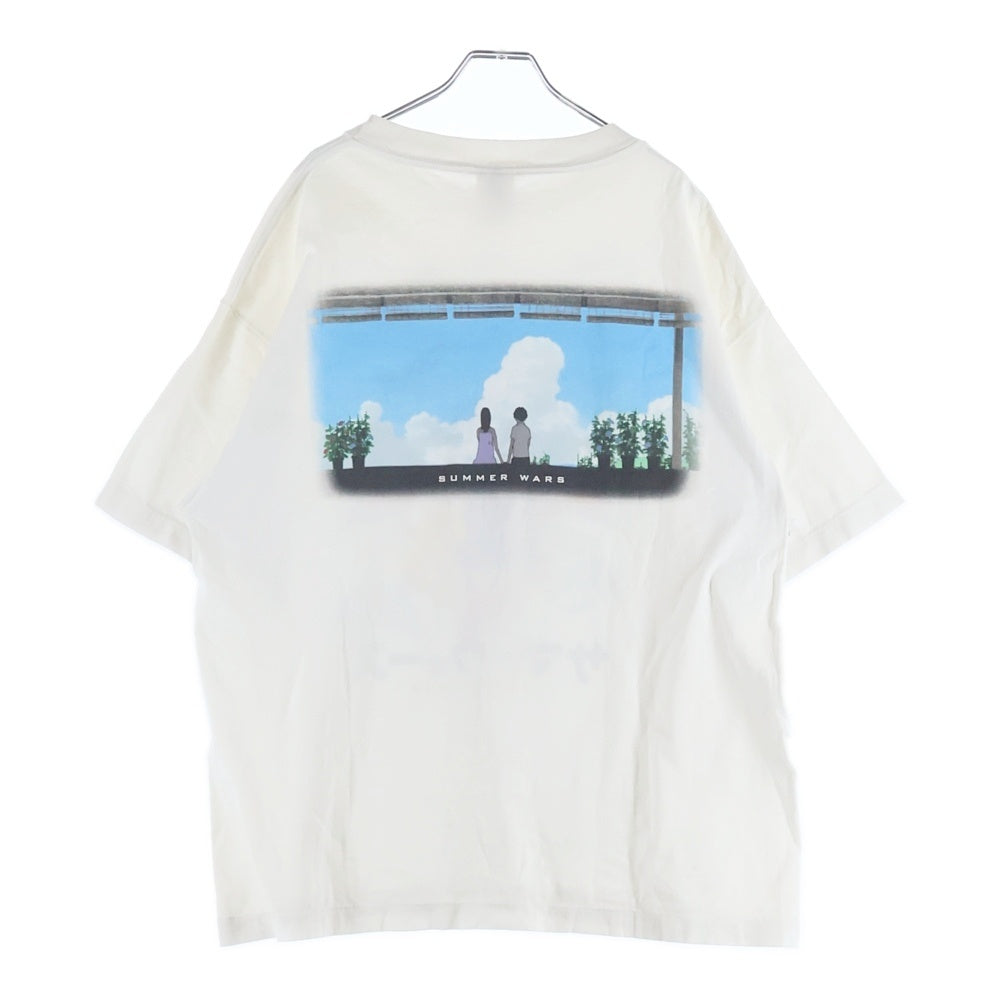 SAINT MICHAEL(セントマイケル) 24SS SUMMER WARS サマーウォーズ 半袖Tシャツ SM-YS1-0000-C27 ホワイト