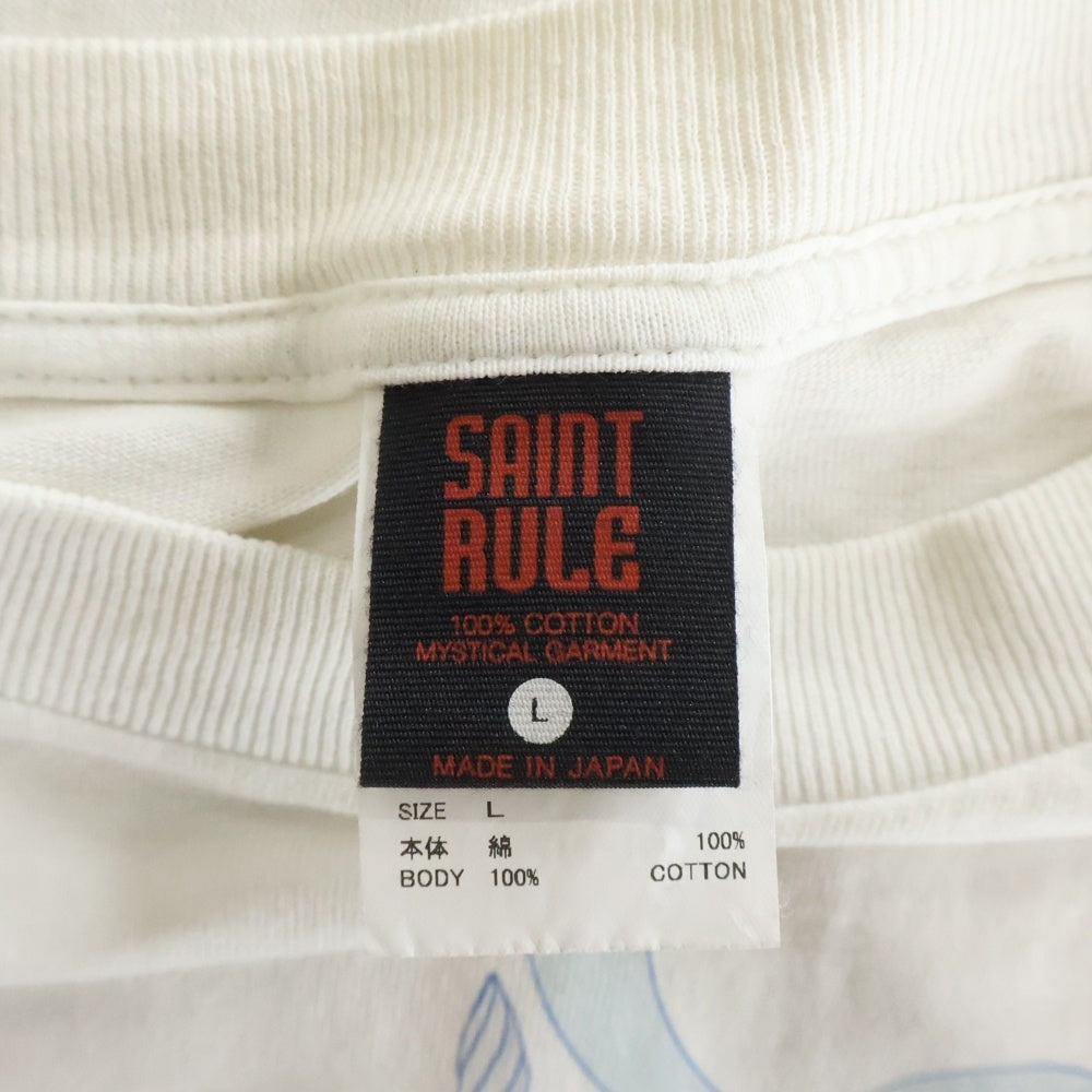 SAINT MICHAEL(セントマイケル) 24SS SUMMER WARS サマーウォーズ 半袖Tシャツ SM-YS1-0000-C27 ホワイト