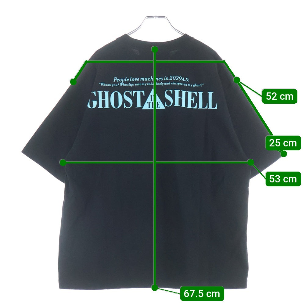 ATMOS(アトモス) xKosuke Kawamura GHOST IN THE SHELL 攻殻機動隊 01 半袖プリントTシャツ ブラック