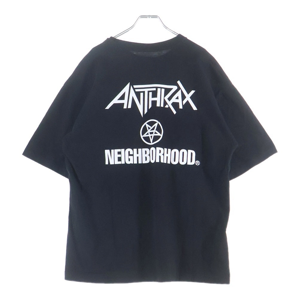 NEIGHBORHOOD(ネイバーフッド) 23AW ANTHRAX NO FRILLS T-SHIRT アンスラックス バンドTシャツ ブラック