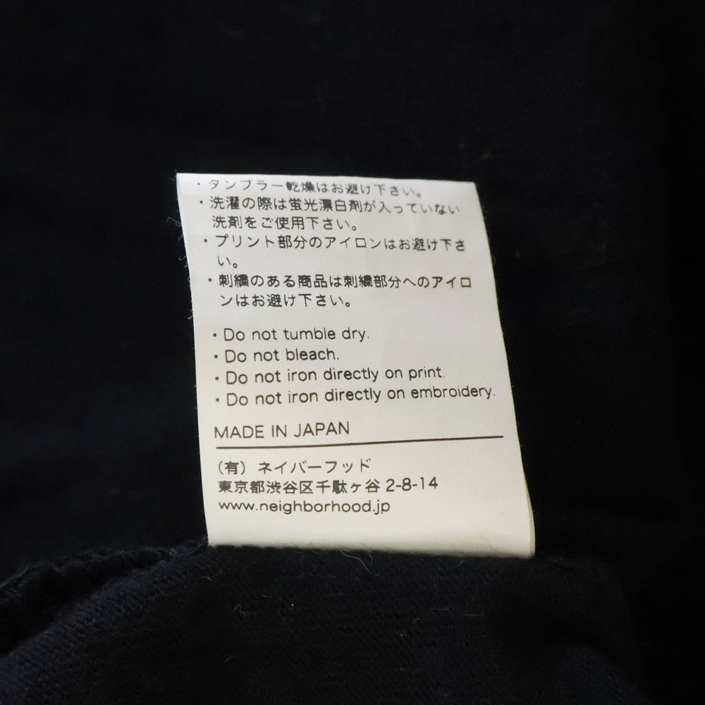 NEIGHBORHOOD(ネイバーフッド) 23AW ANTHRAX NO FRILLS T-SHIRT アンスラックス バンドTシャツ ブラック