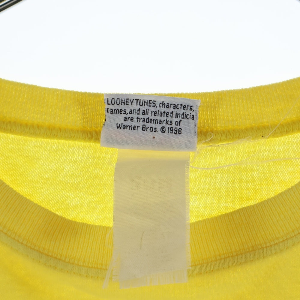 VINTAGE(ヴィンテージ) 90s LOONEY TUNES ルーニーチューンズ 半袖全面プリントTシャツ イエロー