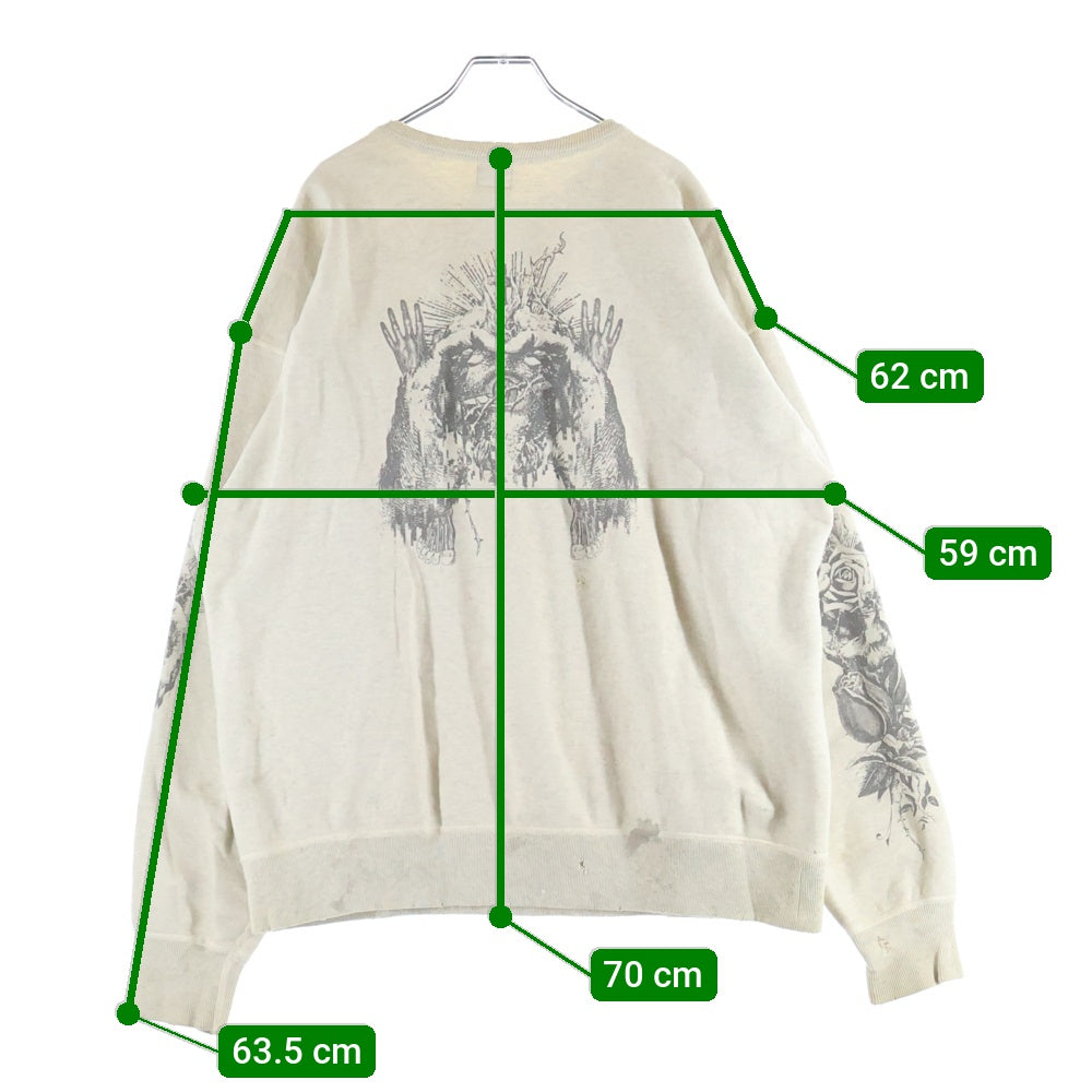 SAINT MICHAEL(セントマイケル) 20AW SM2 CREW SWEAT SHIRT ジーザスプリント クルーネックスウェット トレーナー