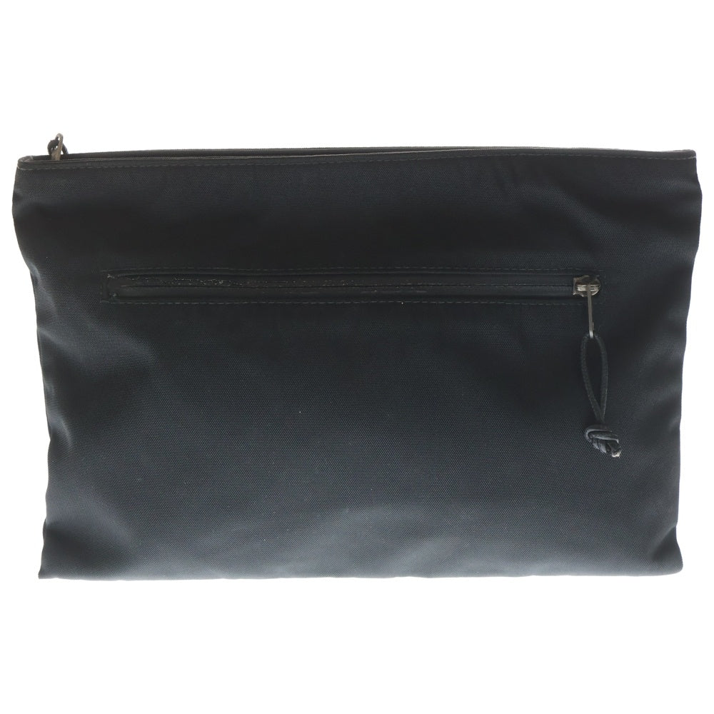 BALENCIAGA(バレンシアガ) キャンペーンロゴ ジップ クラッチバッグ ブラック