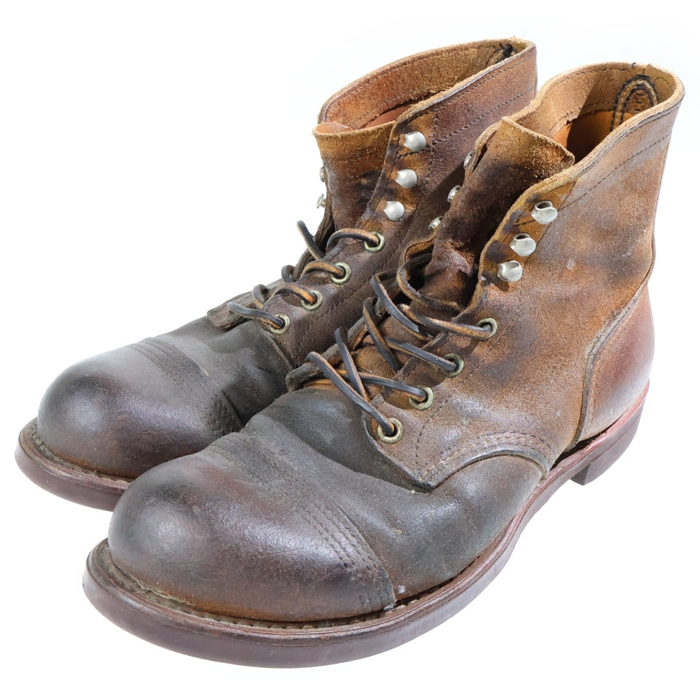 RED WING(レッド ウイング) IRON RANGE BOOTS 現行タグ アイアンレンジ レザー レースアップブーツ ダークブラウン 8113