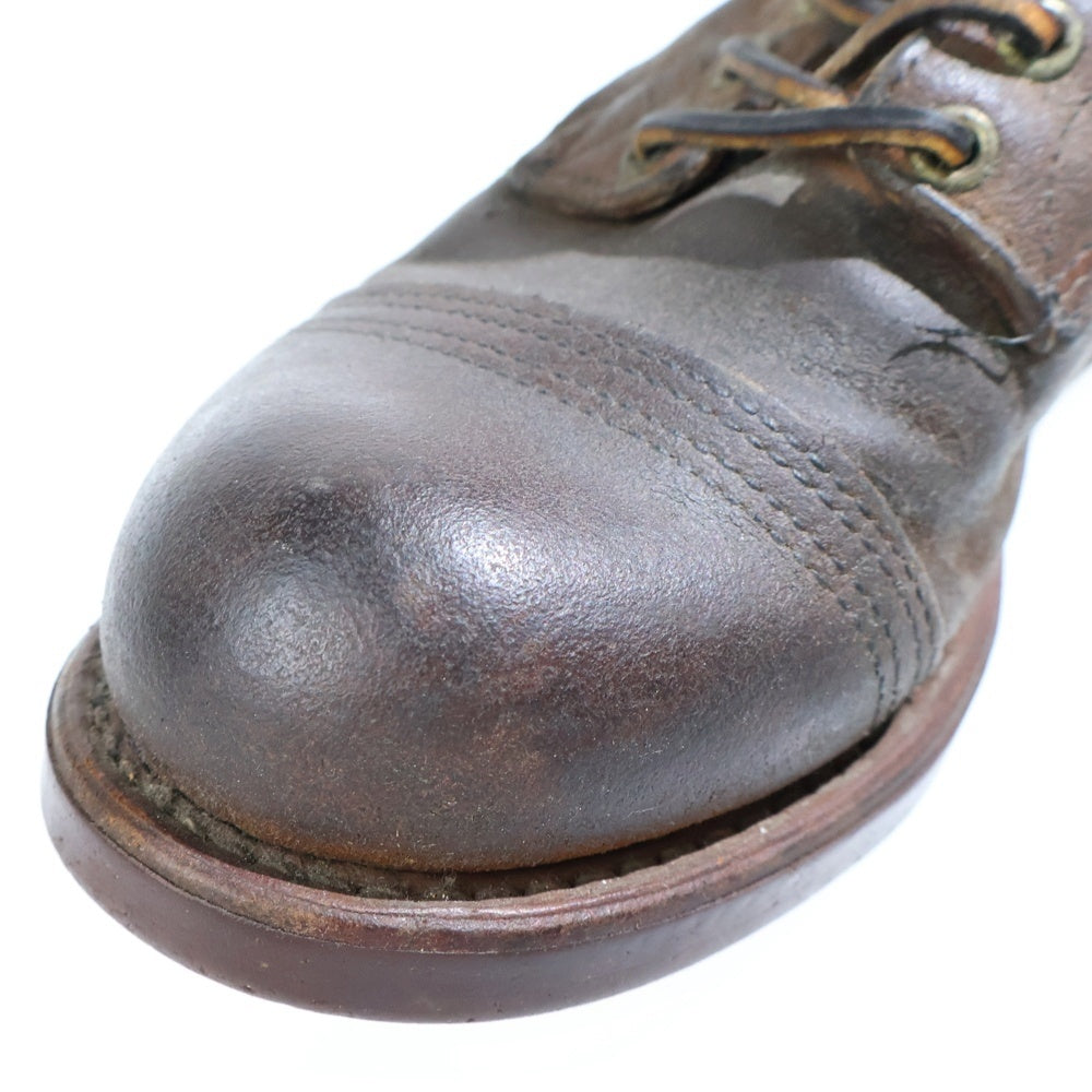 RED WING(レッド ウイング) IRON RANGE BOOTS 現行タグ アイアンレンジ レザー レースアップブーツ ダークブラウン 8113