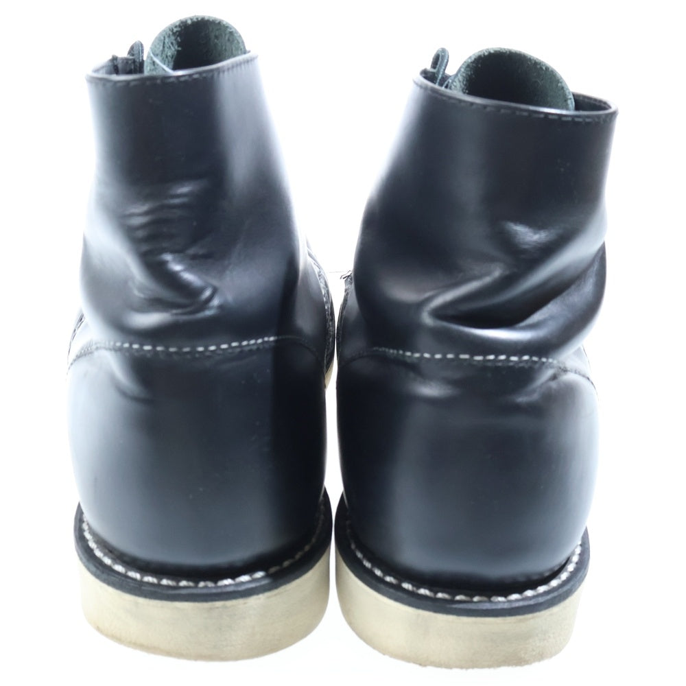 RED WING(レッド ウイング) 6INCH CLASSIC ROUND BOOTS クラシック ラウンド レザー レースアップブーツ ブラック 8165
