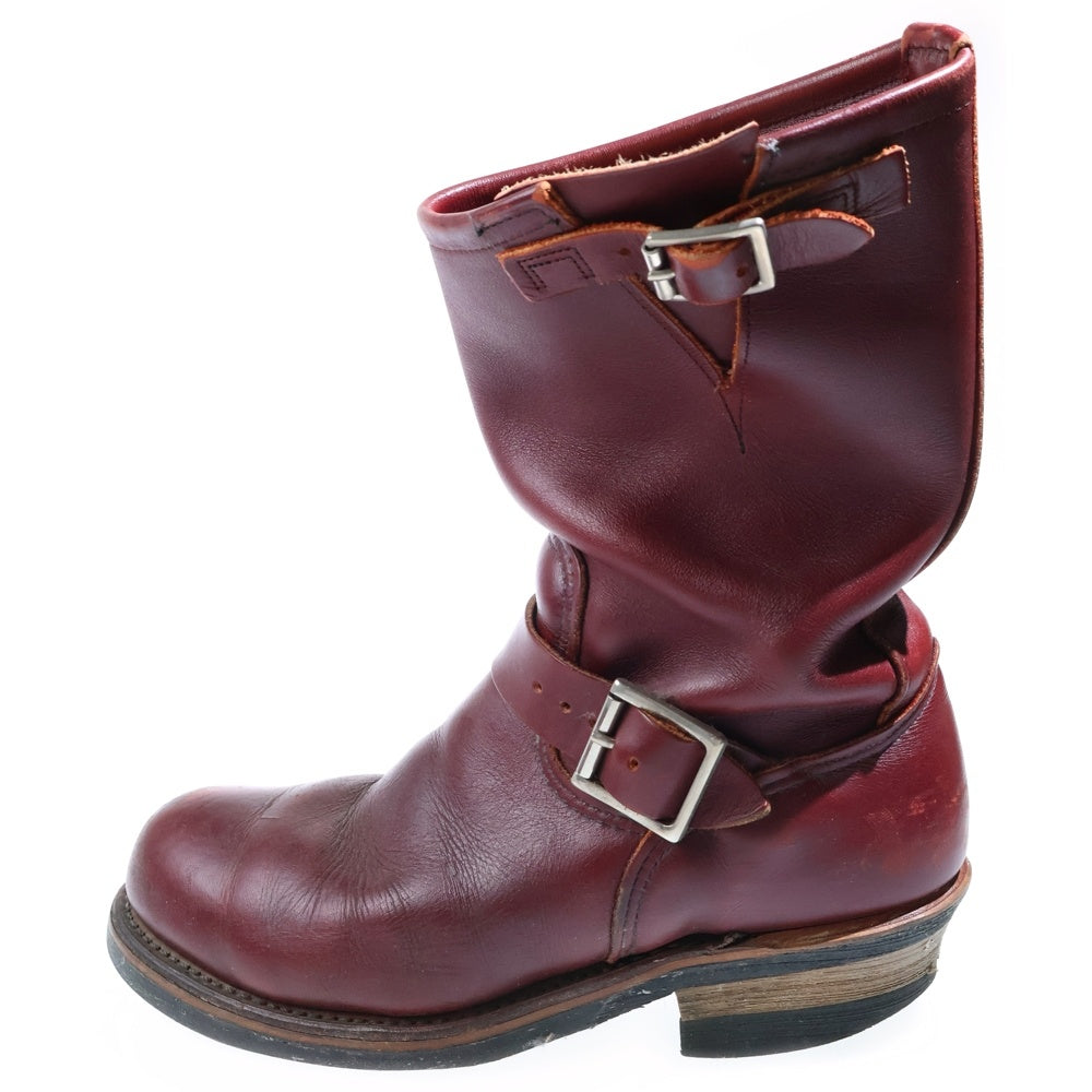 RED WING(レッド ウイング) 90S-00S ENGINEER BOOT 2バックル レザー エンジニアブーツ バーガンディ 8271