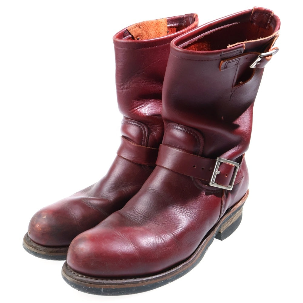 RED WING(レッド ウイング) 90S-00S ENGINEER BOOT 2バックル レザー エンジニアブーツ バーガンディ 8271