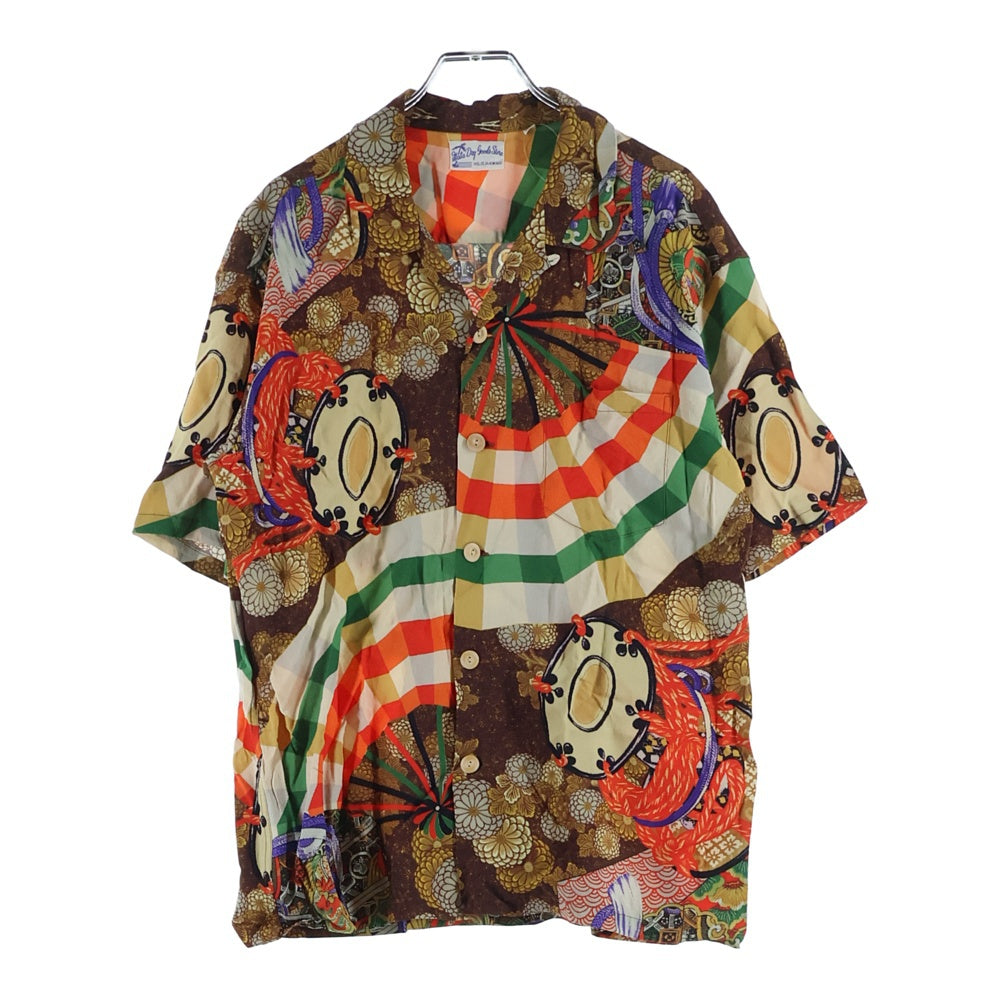 SUN SURF(サンサーフ) SPECIAL EDITION MIKAGURA スペシャルエディション 御神楽 レーヨン アロハ 半袖シャツ カットソー ブラウン SS39271